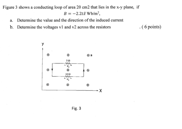 Solved Figure 3 shows a conducting loop of area 20 cm2 that | Chegg.com