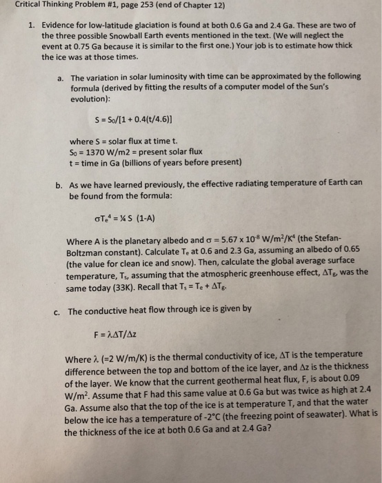 critical thinking activity the story is in the ice answer key