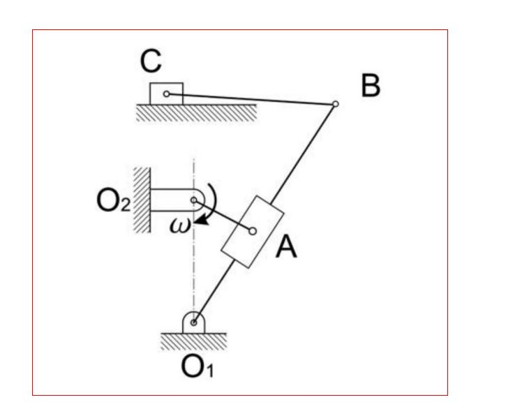 Solved For the linkage in the picture below, point O1 and | Chegg.com