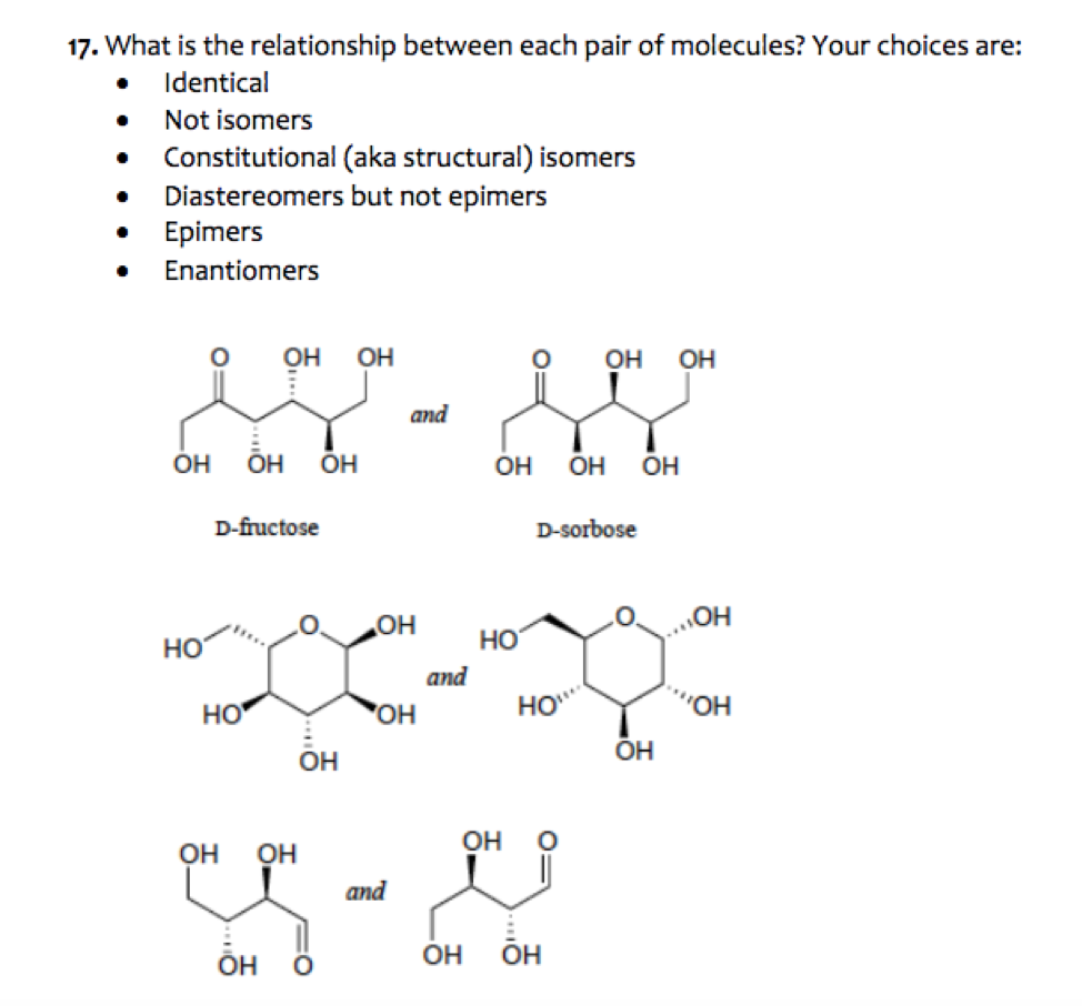 Solved 17. What is the relationship between each pair of | Chegg.com