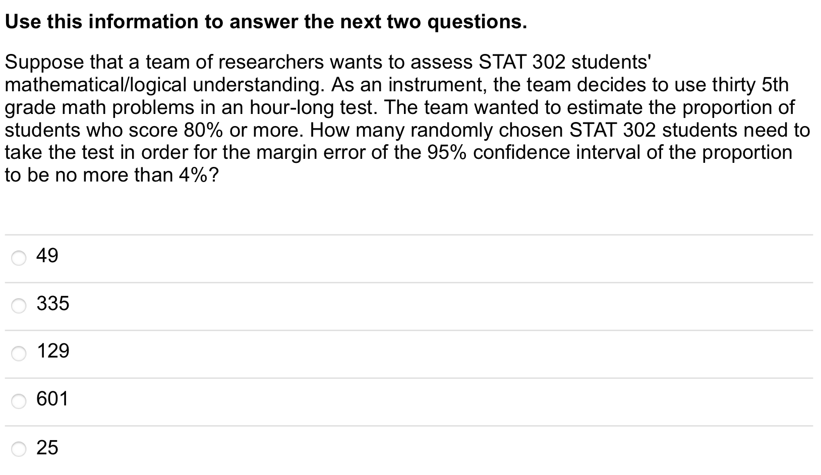 Solved Use this information to answer the next two | Chegg.com