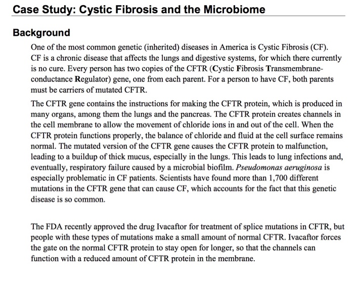 case study about cystic fibrosis