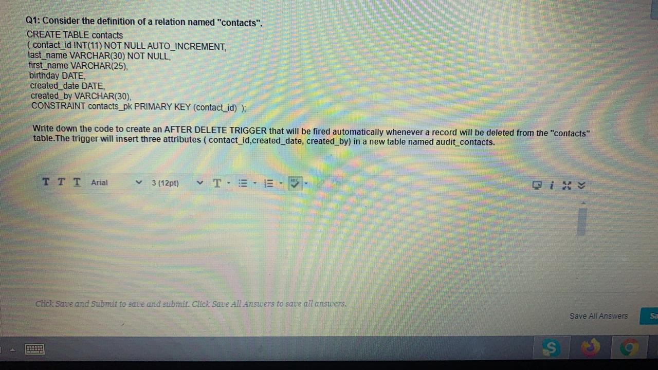Solved Q1: Consider the definition of a relation named | Chegg.com