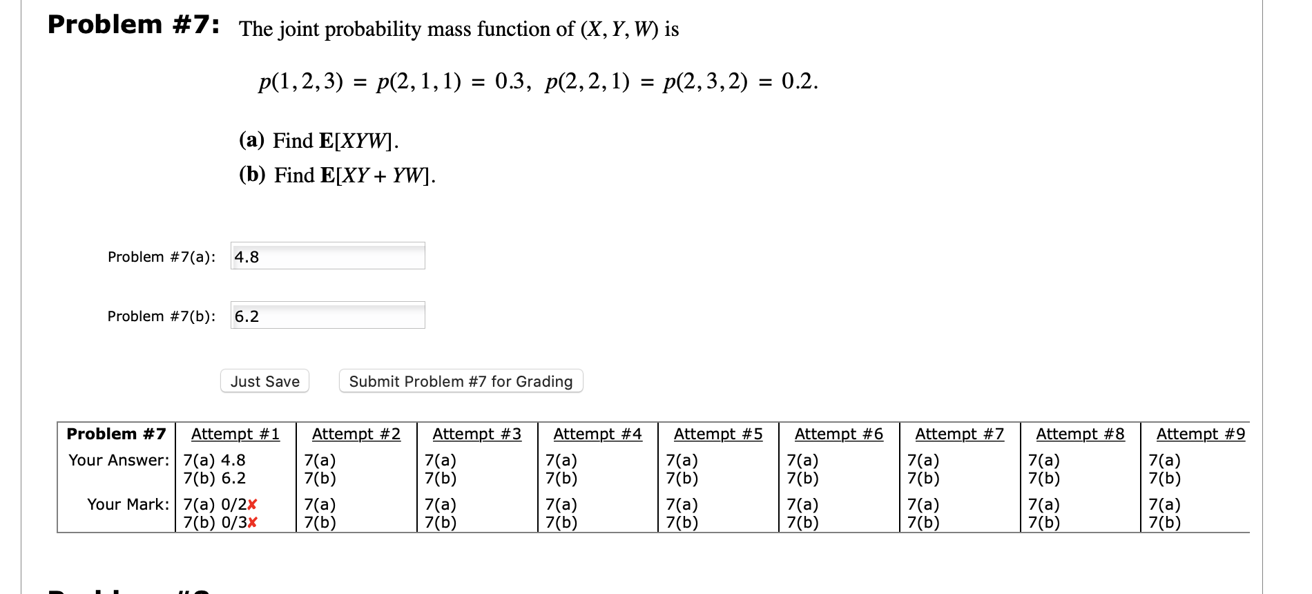 Solved Problem 7 The Joint Probability Mass Function Of Chegg Com