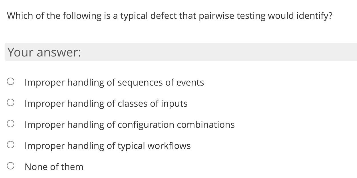 Solved Which of the following is a typical defect that | Chegg.com