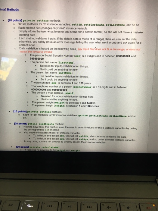 Solved Points: 100 points Obiective To design classes, use | Chegg.com