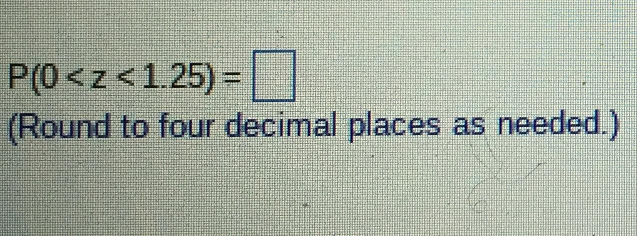 Solved Find the probability of z occurring in the indicated