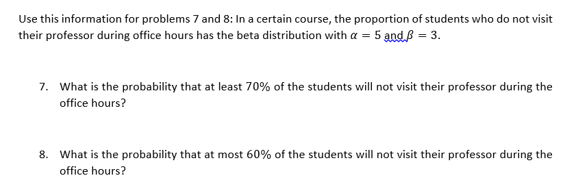 Solved Use this information for problems 7 and 8: In a | Chegg.com