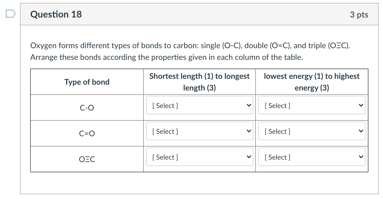 Solved Oxygen forms different types of bonds to carbon: | Chegg.com