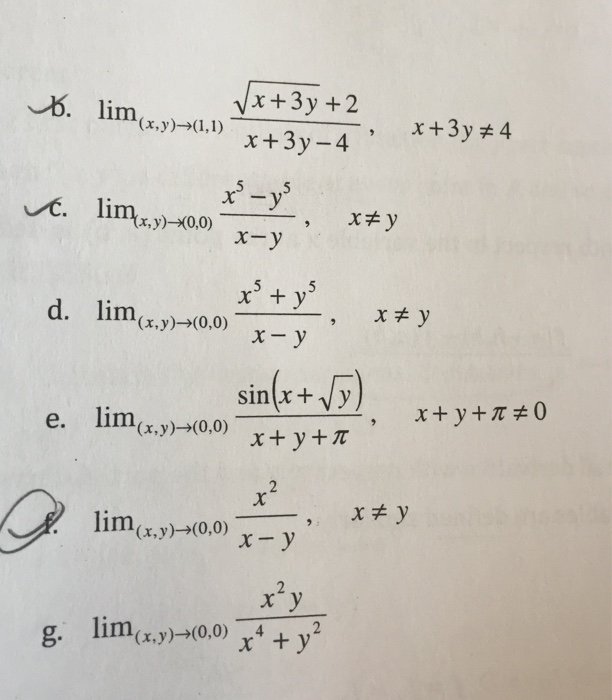 Solved lim_(x, y) rightarrow (1, 1) squareroot x + 3y + 2/x | Chegg.com