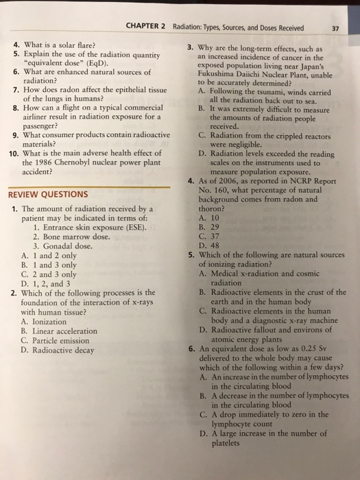 Solved CHAPTER 1 Introduction to Radiation Protection 13 7.