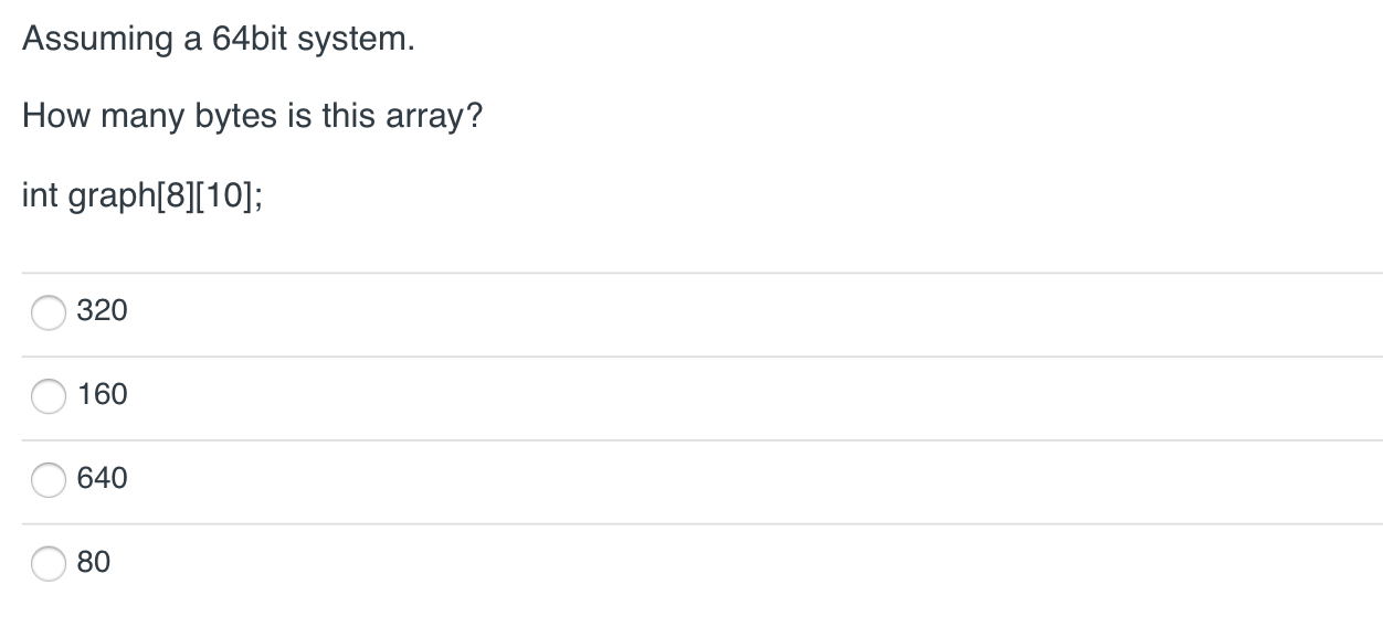 solved-assuming-a-64bit-system-how-many-bytes-is-this-chegg