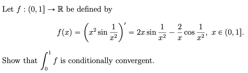 Solved Let F 0 1]→r Be Defined By