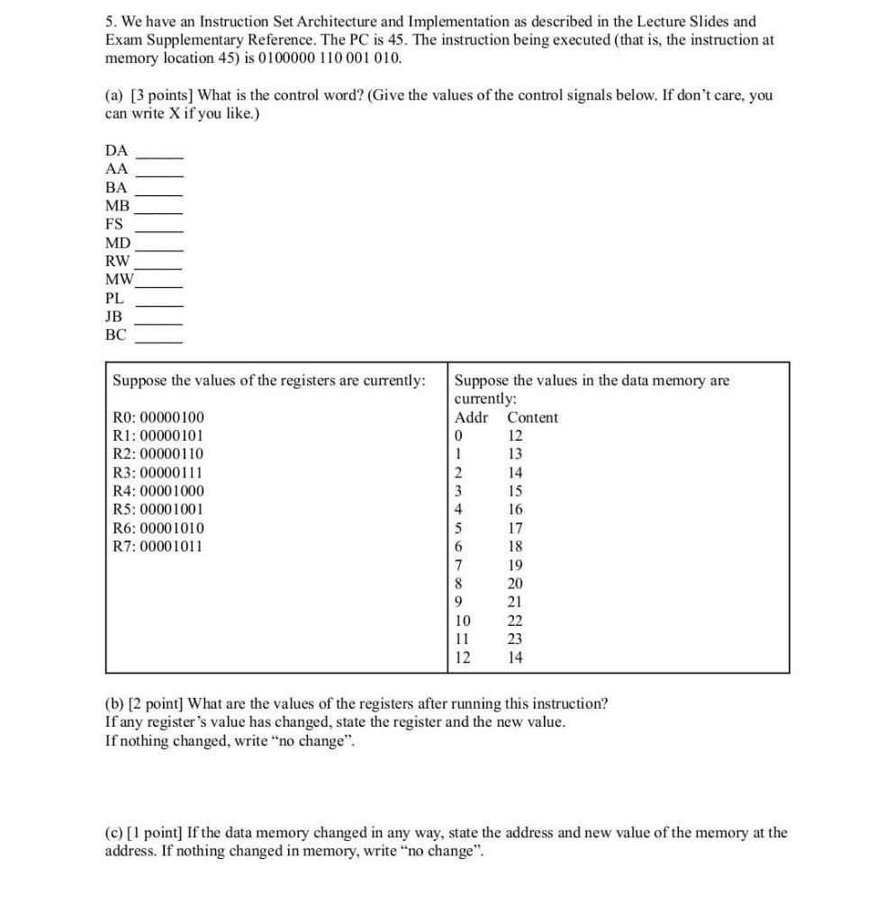 5-we-have-an-instruction-set-architecture-and-chegg