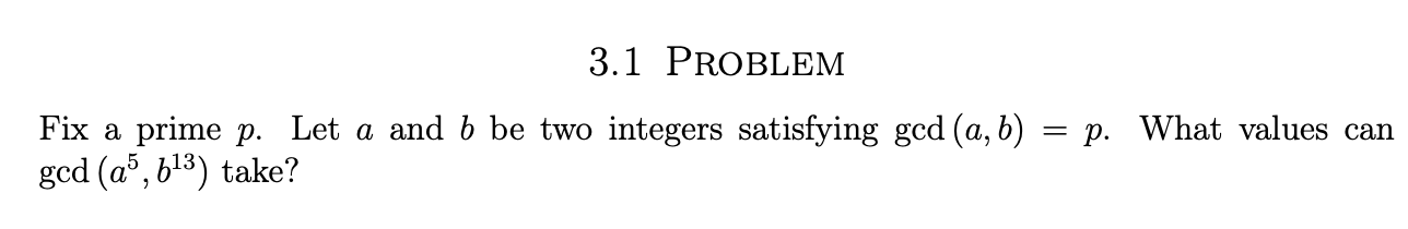 Solved 3.1 ﻿ProblemFix A Prime P. ﻿Let A And B ﻿be Two | Chegg.com