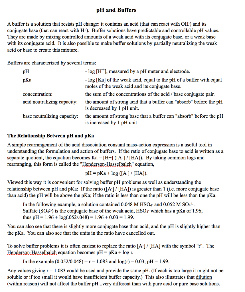 Part A Equimolar Acetic Acid / Acetate buffers A1