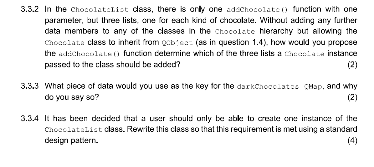 3.3 The following is a class that that maintains a | Chegg.com