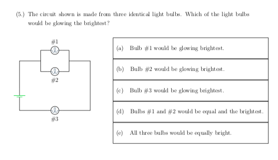 Solved (5.) The circuit shown is made from three identical | Chegg.com