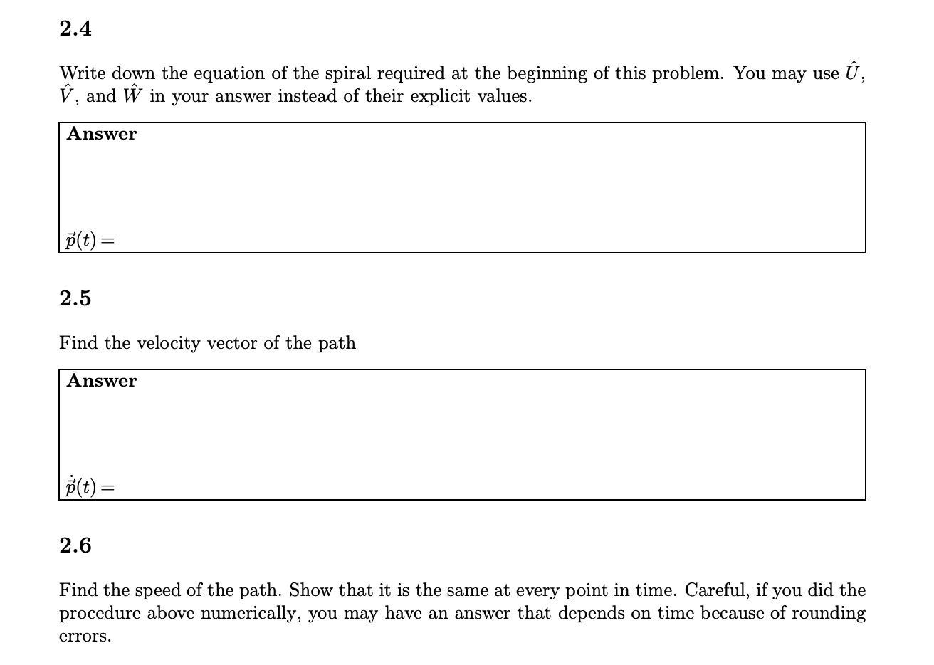 Let U=(1,2,3). We want to write down a spiral that | Chegg.com
