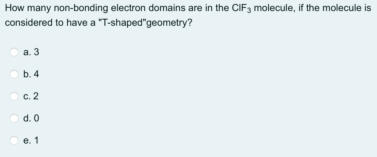 Solved On what theory is the Valence Shell Electron Pair