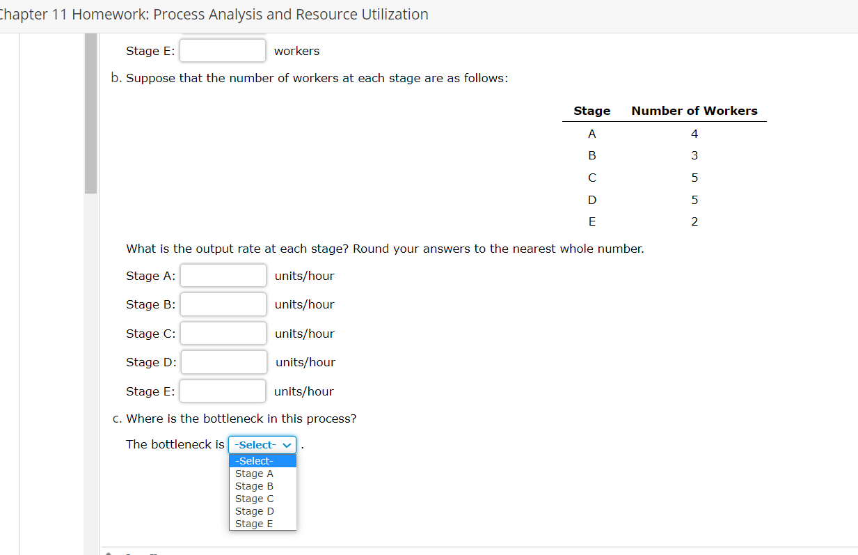 Solved The production process shown below consists of five | Chegg.com