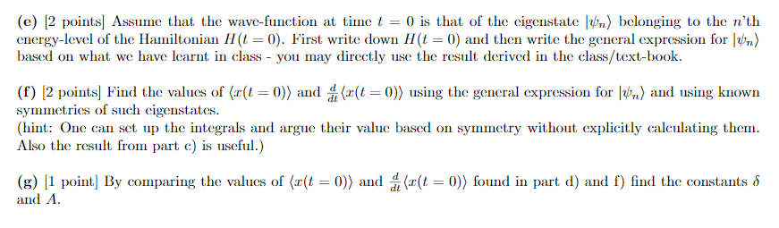 Solved In A One Dimensional Potential A Particle With Mas Chegg Com