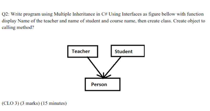 C#  Multiple inheritance using interfaces - GeeksforGeeks