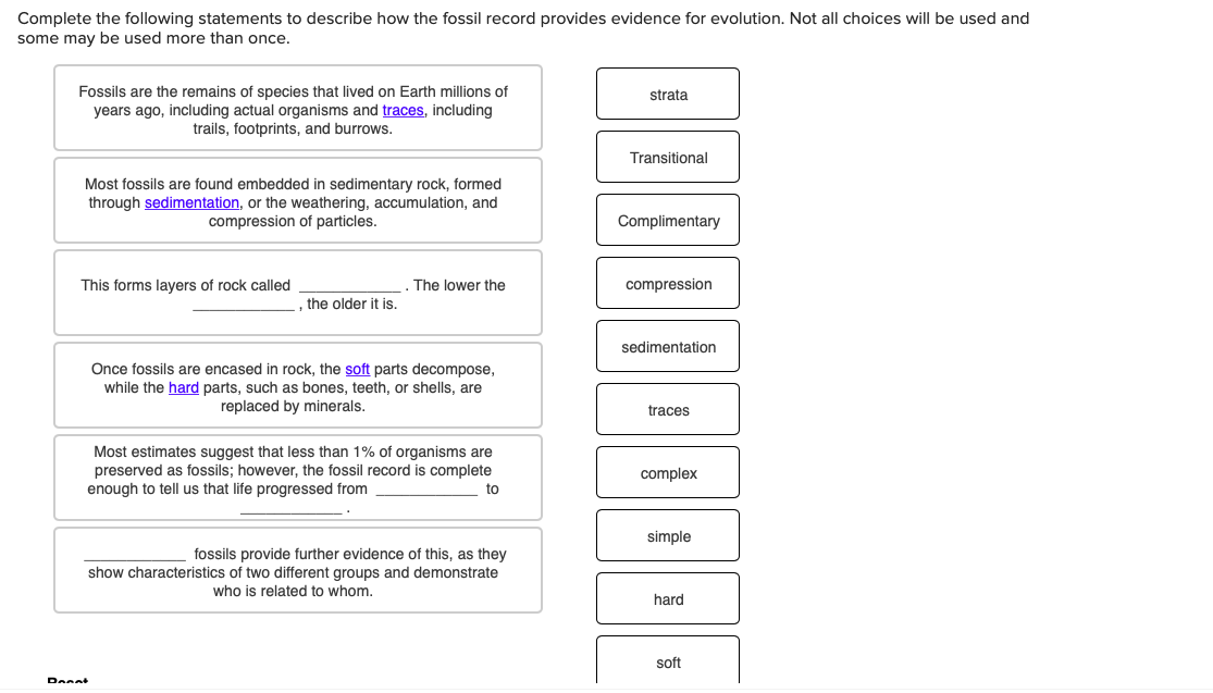 Solved Complete the following statements to describe how the 