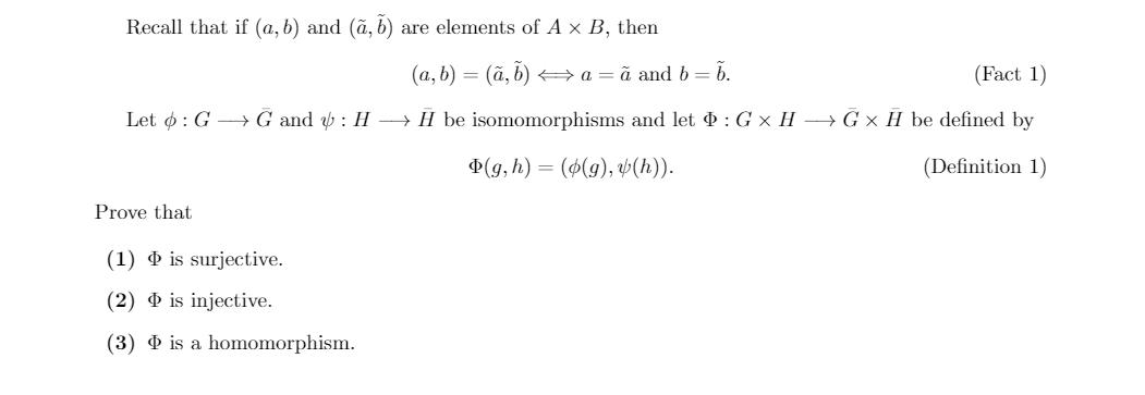 Solved Recall That If A B And A Are Elements Of A X B Chegg Com