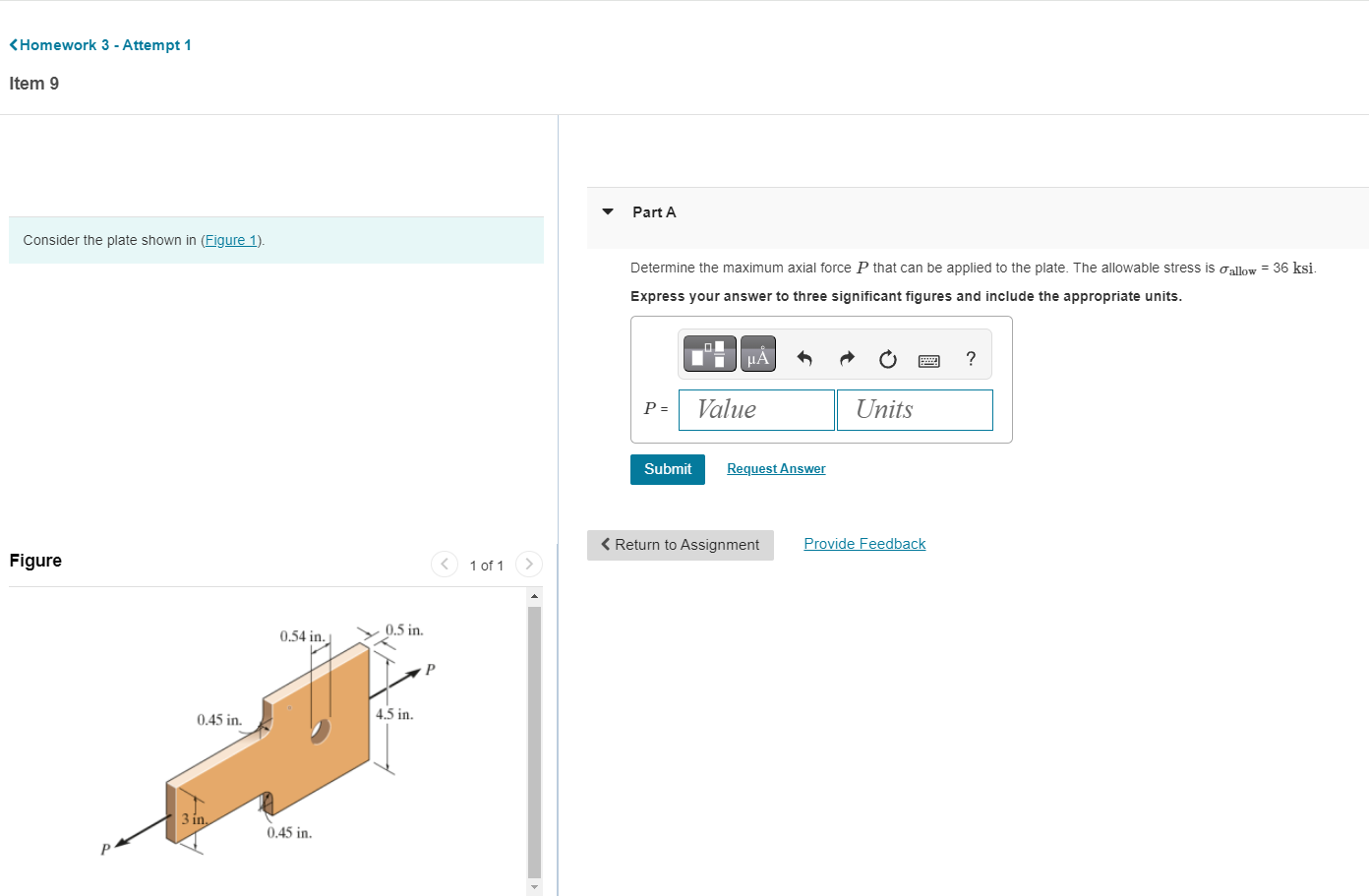 Solved Consider the plate shown in (Figure 1).Figure | Chegg.com