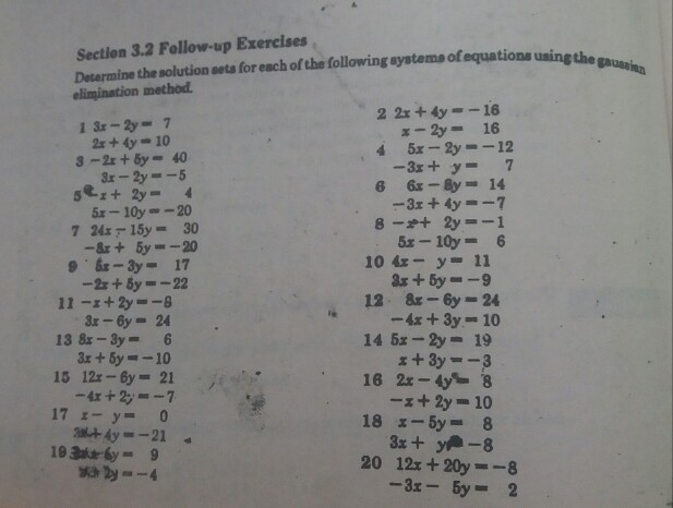 Solved Section 3.2 Follow-up Exercises Detarmine the | Chegg.com