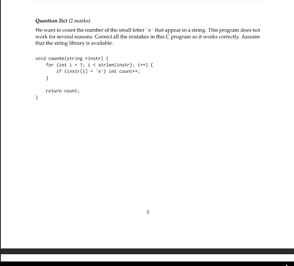 Question 2(a) (2 marks) You have an array of string | Chegg.com