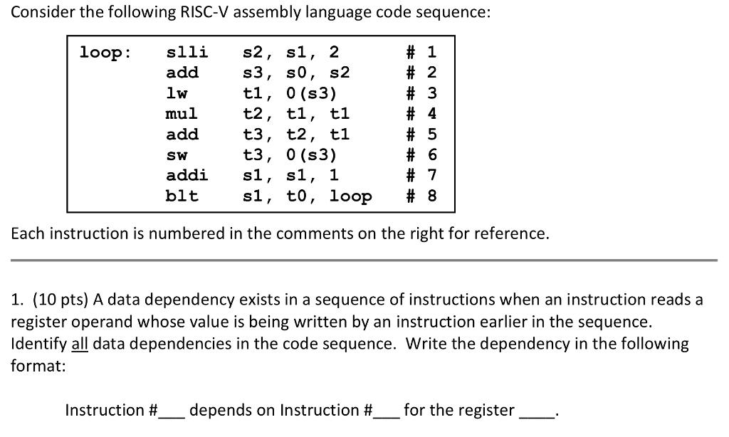 Solved Exercise 6.52 Explain how the following RISC-V