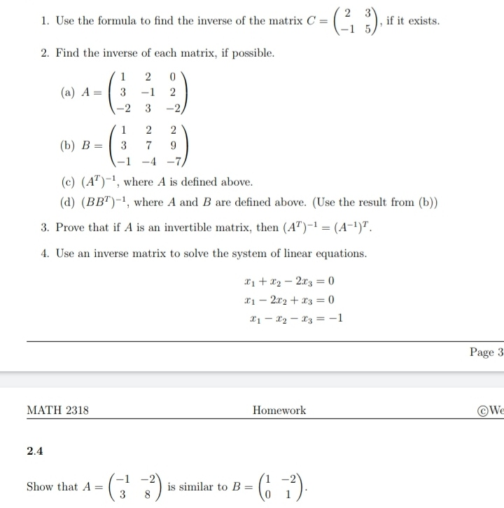 Solved Please Solve 1 2 And Last One 2 4 It Will Be A B Chegg Com