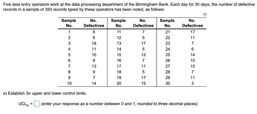 solved-a-establish-3-upper-and-lower-control-limits-chegg