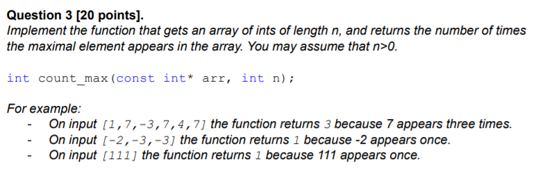Solved Question 3 [20 points). Implement the function that | Chegg.com