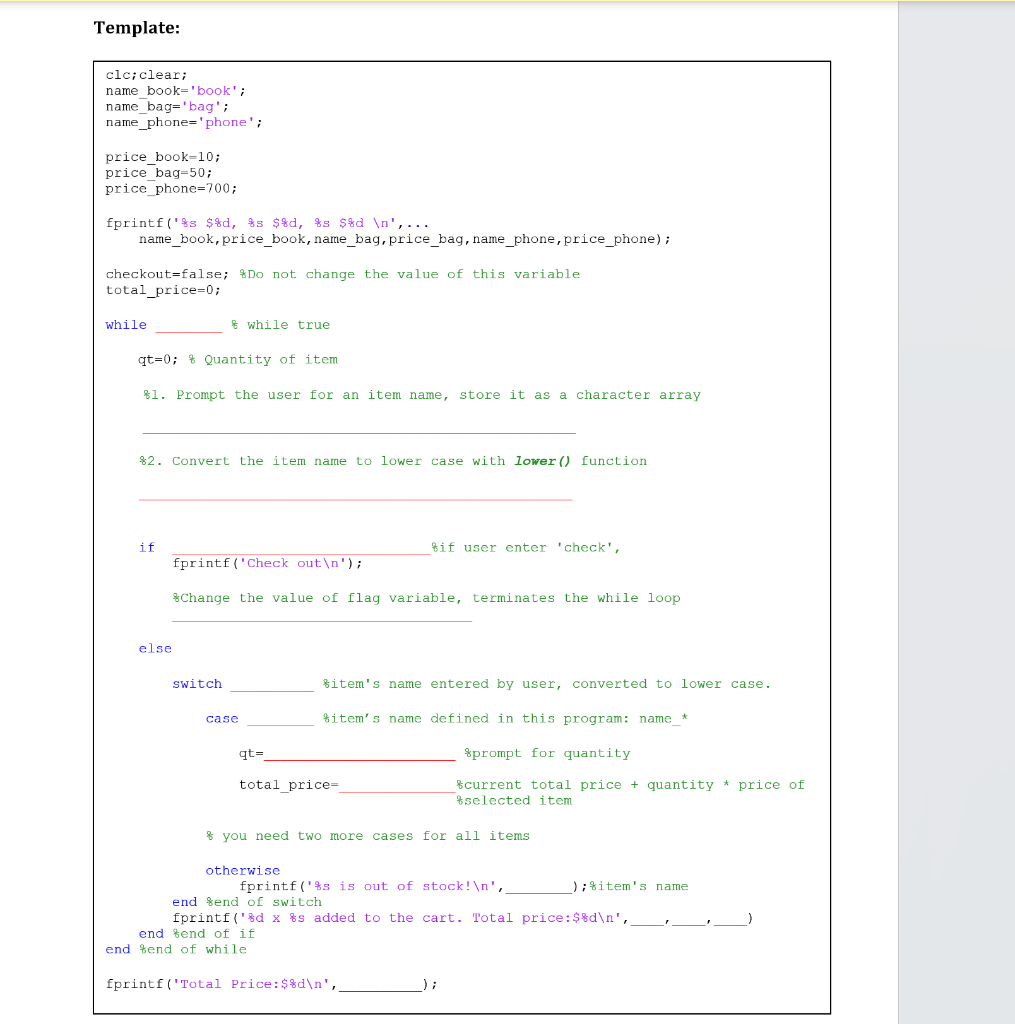 Solved KSCI 251 Section 1 Shopping Cart Problem statement