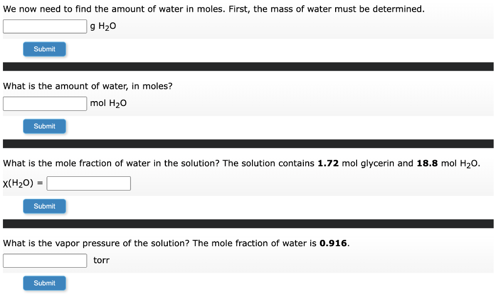 Solved Calculating The Vapor Pressure Of A Solution What Is | Chegg.com