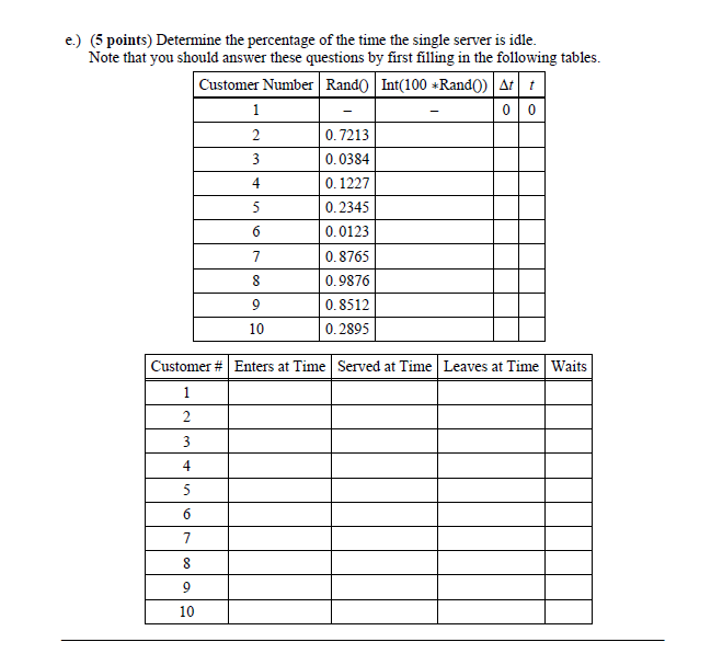 Problem #4 (25 points) - Another Simulation Done By | Chegg.com