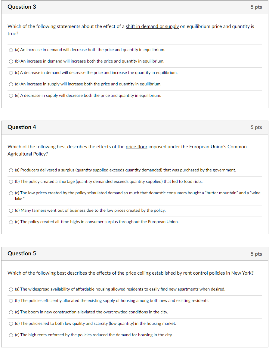 Solved Question 3 5 pts Which of the following statements | Chegg.com