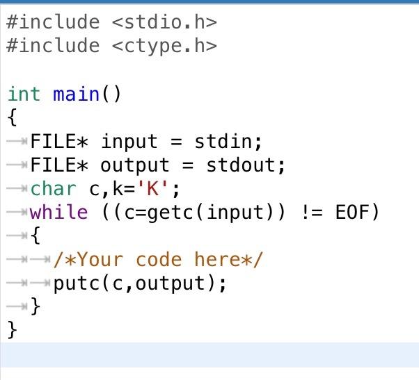 Solved Encryption Code in c/c++. Enter 1-2 lines of code | Chegg.com