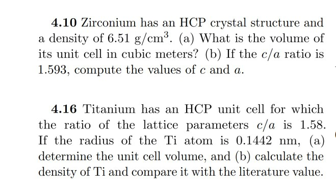 solved-4-10-zirconium-has-an-hcp-crystal-structure-and-a-chegg