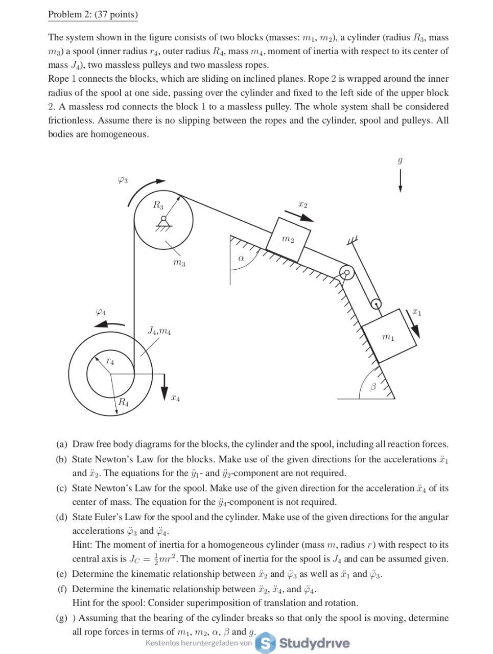 Solved Problem 2: (37 points) The system shown in the figure | Chegg.com