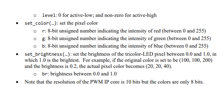 We can use three PWMs to generate a specific color on | Chegg.com