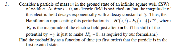 Solved Consider a particle of mass m in the ground state of | Chegg.com