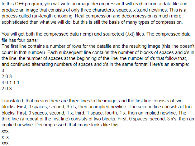 Solved In this C++ program, you will write an image | Chegg.com