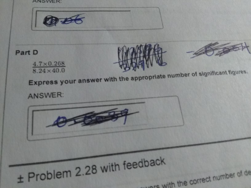 Example Answer Is 28 Solved ANSWER Part D 4.7x0.268 8.24x40.0 Express your answer | Chegg.com