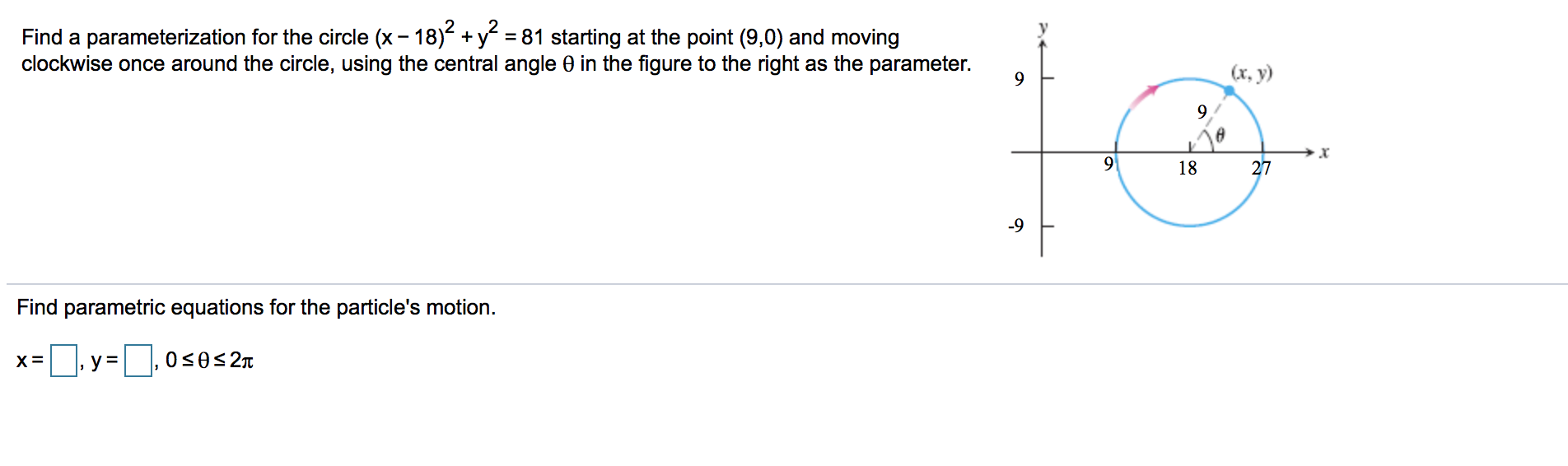 Solved The parametric equations and parameter intervals for | Chegg.com