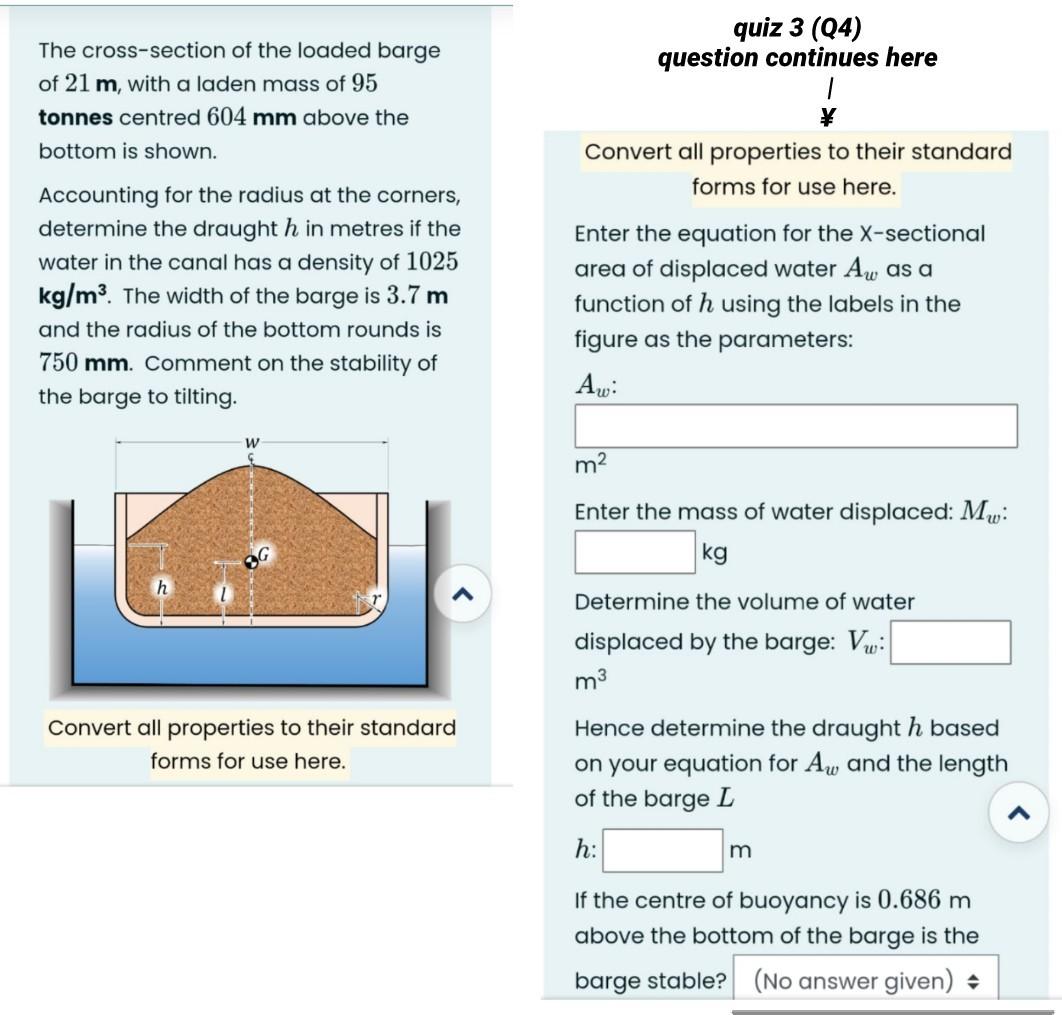 Solved Quiz 3 (24) Question Continues Here The Cross-section | Chegg.com