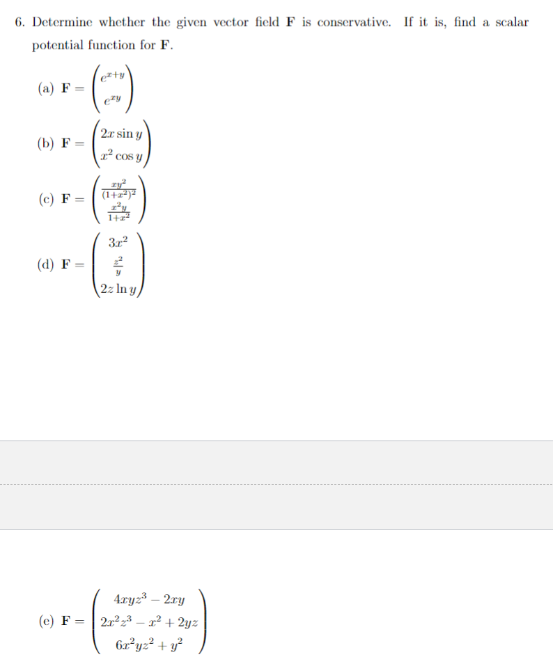 Solved Determine Whether The Given Vector Field F ï Is Chegg Solved Determine Whether The Given Vector Field F ï Is Chegg